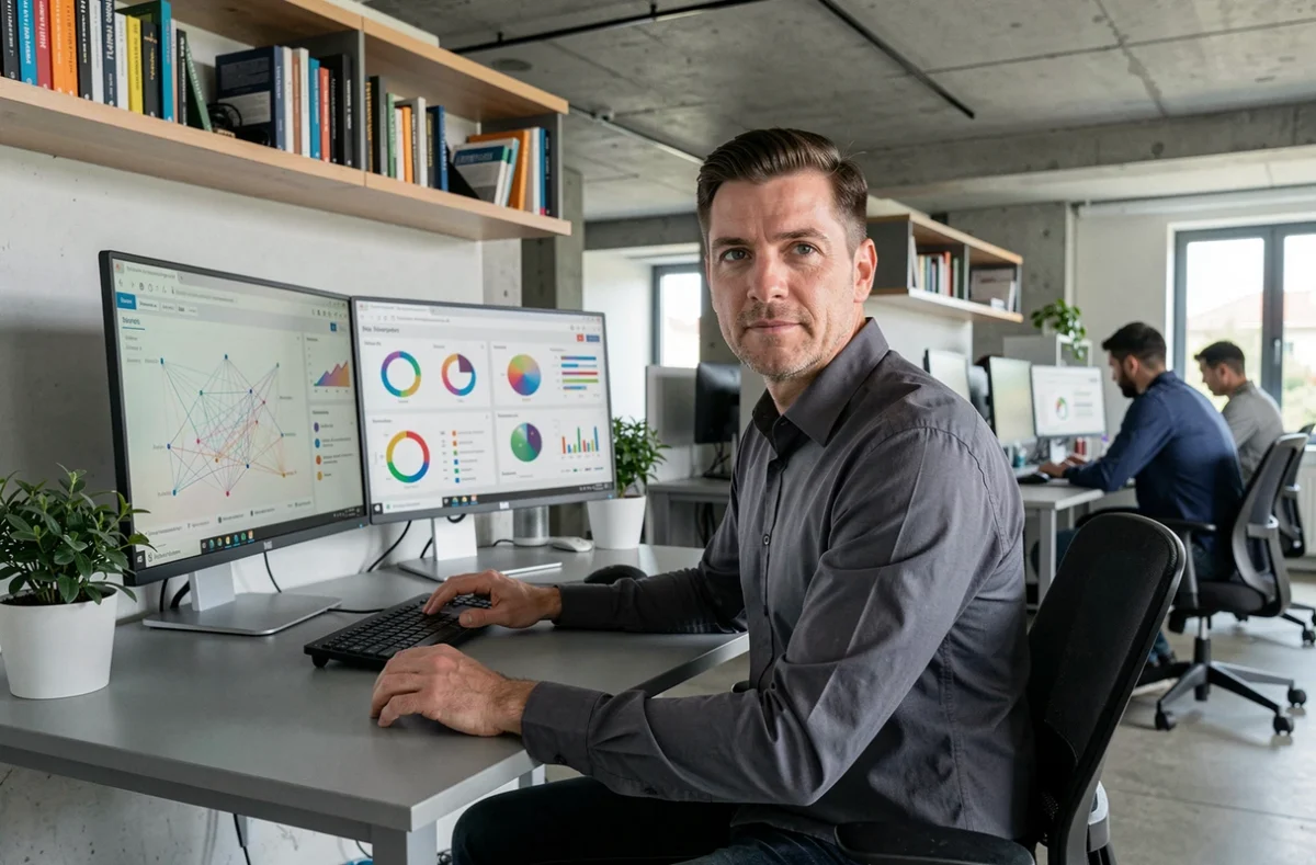 Professionnel en formation spécialisée en intelligence artificielle dans les locaux de Digit Formations en Essonne